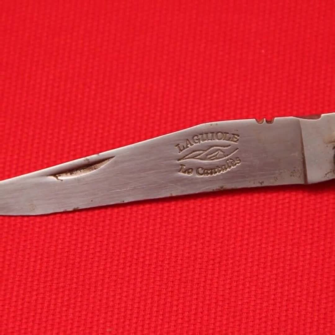 Laguiole Pocket Knife: Arto France, Broom Wood Handle, 12C27 Steel